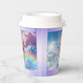 Trendy Holographic Hot Air Ballon Paper Cup Pappbecher (Rechts)