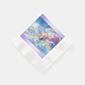 Trendy Holographic Hot Air Ballon Paper Napkin Serviette (Ecke)
