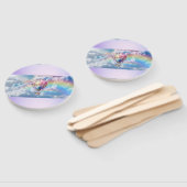 Trendy Holographic Hot Air Ballon Set of Fans Fächer (Non-assembled)