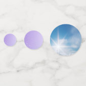 Trendy Holographic Hot Air Ballon Table Confetti Konfetti (Vorderseiten)