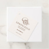 Trendy Homemade Lemon Limoncello Liquo Flasche Geschenkanhänger (Beispiel)