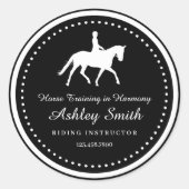 Trendy Horse Training Business Sticker (Vorderseite)