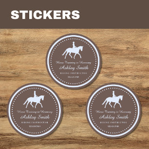 Trendy Horse Training Business Sticker