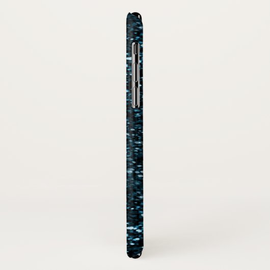 Trendy Hot Darkblue bedruckter Glitzer personalisi Case-Mate iPhone Hülle (Hinten/Links)
