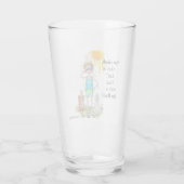 Trendy Hot Flash Klimawandel Menopause Text Glas (Rückseite)