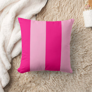 Trendy Hot Pink Geometric Strip Kissen
