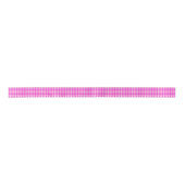 Trendy Hot Pink Gingham Pattern Satinband (Vorderseite)