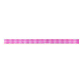 Trendy Hot Pink Gingham Pattern Satinband