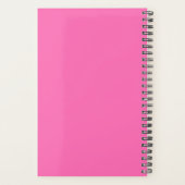 Trendy Hot Pink Modernes Monogramm wöchentlich Planer (Rückseite)