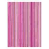 Trendy Hot Pink Streifen Fun farbiges Muster Tischdecke (Vorderseite)