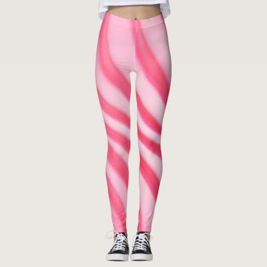 Trendy Hot Pink Swirl - Leggings (Vorderseite)