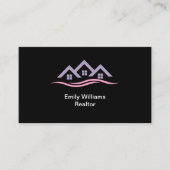 Trendy House Symbol Real Anwesen Business Cards Visitenkarte (Vorderseite)