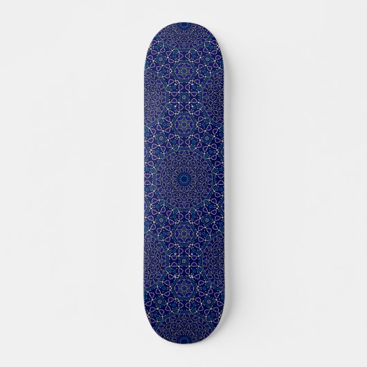 Trendy Hübsch Blue Green Dot Art Skateboard (Vorne)