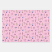 Trendy Hübsch Blume Garden Erster Geburtstag Geschenkpapier Set (Vorderseite)