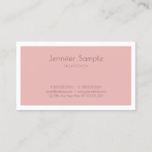 Trendy Hübsch Design Stilvoll Stilvoll Sleek Moder Visitenkarte (Rückseite)