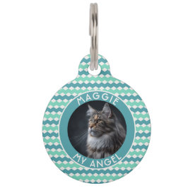 Trendy Hundeliebhaber-Geschenk abstrakt Chevron Haustiermarke