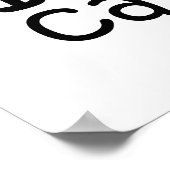 Trendy I Donut Care lustige Phrase Zitat Emoji Poster (Ecke)