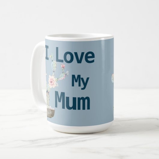 Trendy I Liebe My Mama Kaffeetasse (Vorderseite Links)