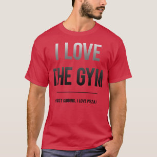 Trendy I Liebe The Gym and Pizza Premium 33205648 T-Shirt