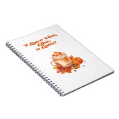 Trendy "I Liebe you, like a latte" Notizblock (Rechte Seite)