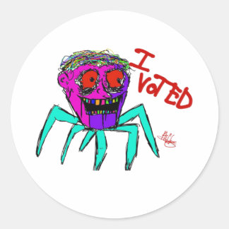 Trendy I Voted Meme Ulster Landkreis Runder Aufkleber