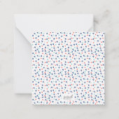 Trendy Ice Creme Pink Personalisierter Name Modern Mitteilungskarte (Rückseite)