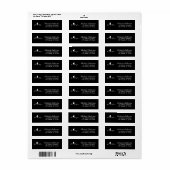 Trendy Ice Hockey Heartbeat Return Address (Vorne)