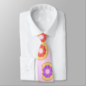 Trendy Iced Donuts Pattern Krawatte (Gebunden)