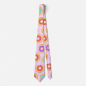 Trendy Iced Donuts Pattern Krawatte (Vorderseite)