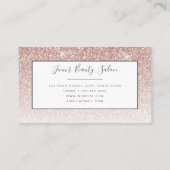 Trendy Imitat errötet Visitenkarte (Rückseite)