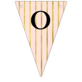 Trendy Imitat-Gold und erröten rosa Glückwünsche Wimpelkette (Zweite Fahne)