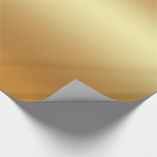 Trendy Imitat-Goldelegantes modernes goldenes Geschenkpapier (Ecke)