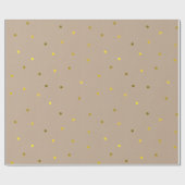 Trendy Imitate Gold Confetti Dots Geschenkpapier (Flach)