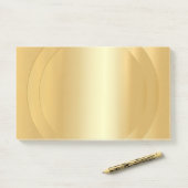 Trendy Imitate Gold Elegante Moderne Blank Templat Post-it Klebezettel (Auf Schreibtisch)