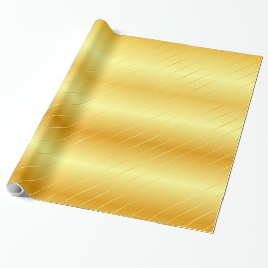 Trendy Imitate Gold Glossy Elegante Moderne Vorlag Geschenkpapier (Ungerollt)