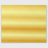 Trendy Imitate Gold Glossy Elegante Moderne Vorlag Geschenkpapier (Flach)