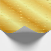 Trendy Imitate Gold Glossy Elegante Moderne Vorlag Geschenkpapier (Ecke)