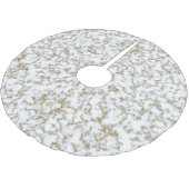 Trendy Imitate Gold Marmormuster Polyester Weihnachtsbaumdecke (Schrägansicht)
