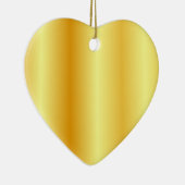 Trendy Imitate Gold Metallic Look Custom Blank Keramik Ornament (Rechts)