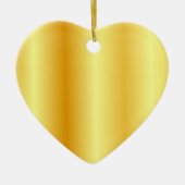 Trendy Imitate Gold Metallic Look Custom Blank Keramik Ornament (Vorne)
