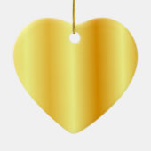 Trendy Imitate Gold Metallic Look Custom Blank Keramik Ornament (Hinten)