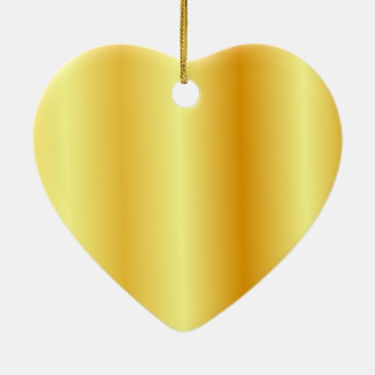 Trendy Imitate Gold Metallic Look Custom Blank Keramik Ornament (Hinten)