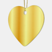 Trendy Imitate Gold Metallic Look Custom Blank Keramik Ornament (Links)