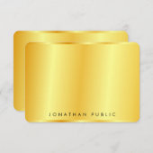 Trendy Imitate Gold Metallic Look Elegante Vorlage (Vorne/Hinten)