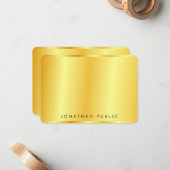 Trendy Imitate Gold Metallic Look Elegante Vorlage (Vorderseite/Rückseite Beispiel)