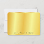 Trendy Imitate Gold Metallic Look Elegante Vorlage (Rückseite)