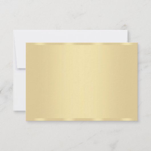 Trendy Imitate Gold Moderne elegante Blank Templat Mitteilungskarte (Vorderseite)