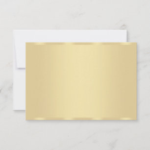 Trendy Imitate Gold Moderne elegante Blank Templat Mitteilungskarte