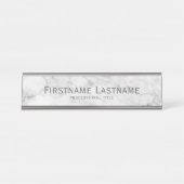 Trendy Imitate Marble Muster Führungskraft Name Schreibtischnamensplakette (Vorderseite )