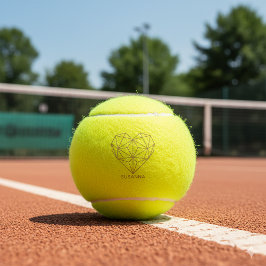 Trendy Imitate Rose Goldene geometrische Herzmarmo Tennisbälle